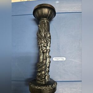 Black Sculptural Candle Holder